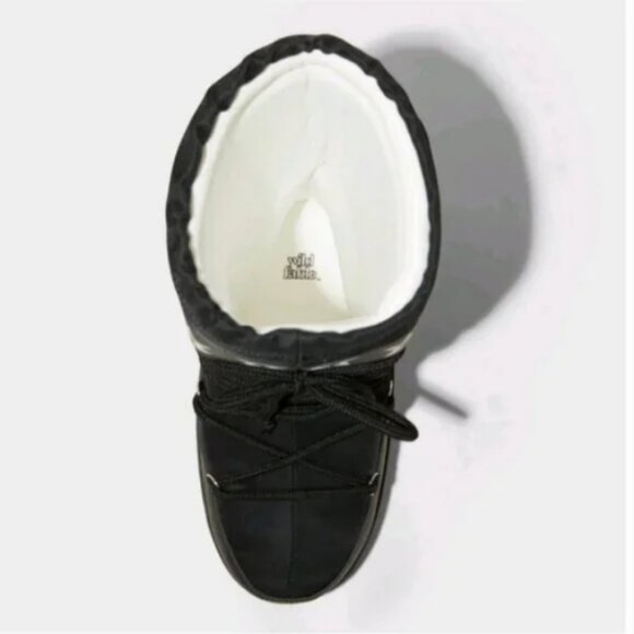 Women's Buffy Winter Boots - Wild Fable Black 11 - Picture 2 of 4